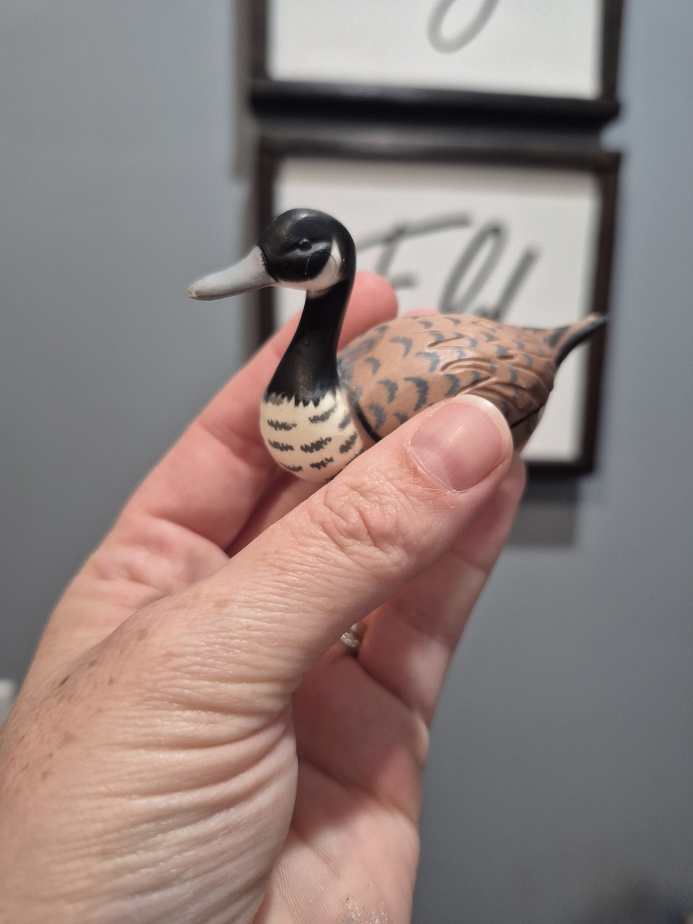 Vintage Enesco 1980s Canada Goose Resin Figurine Mini 3.25inches - Picture 7 of 11
